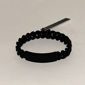 NWT Marc by Marc Jacobs Black Silicone Bracelet